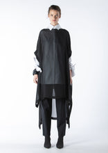 Load image into Gallery viewer, 014.011BLK - SHEER LONG BOXY TUNIC -  BLACK