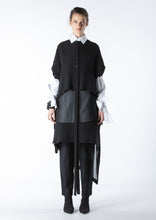 Load image into Gallery viewer, 013.011BLK - SHEER WRAP CROP TOP - BLACK