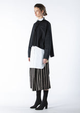 Load image into Gallery viewer, 007.006PIN - BALLON CROP JACKET - BLUE PINSTRIPE