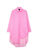 Load image into Gallery viewer, 078.085STR - NEON PINK STRIPE SPLIT FRONT SHIRT
