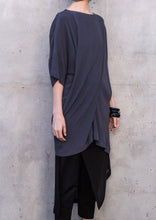 Load image into Gallery viewer, 057.023CHR - ANGLED ASYMM TOP - CHARCOAL
