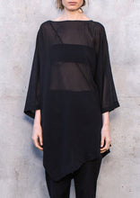 Load image into Gallery viewer, 058.011BLK - SHEER ANGLES TOP - BLACK
