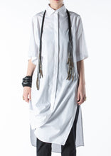 Load image into Gallery viewer, 034.009WHT - LONG TUNIC SHIRT - WHITE
