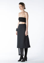 Load image into Gallery viewer, 025.001BLK - DRAPE SKIRT - BLACK
