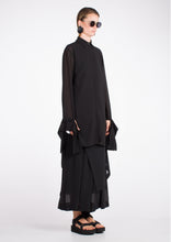 Load image into Gallery viewer, 008L.011BLK - SHEER LONG FITTED SHIRT
