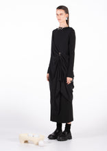 Load image into Gallery viewer, 032.011BLK - SHEER ANGLED TUNIC
